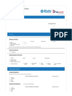 Credit Card Application Form: Residential Details