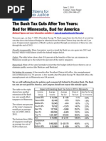 Minnesota Bush Tax Cuts