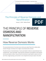 The Principle of Reverse Osmosis and Nanofiltration - Complete Water Solutions
