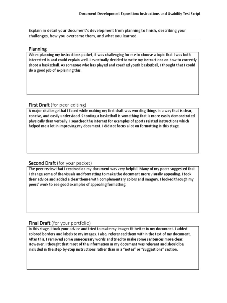Instructions and Usability Test Script Dde - Conor Joye | PDF