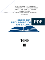 caratula libro de reclamaciones