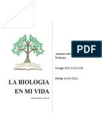 La Biologia en Mi Vida