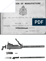 Browning M1919A4 Machine Gun.30 Caliber, Complete Set of Ordnance Blueprints - Text