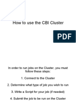 How To Use The CBI Cluster