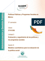 Módulo 5: Políticas Públicas y Programas Sociales en México