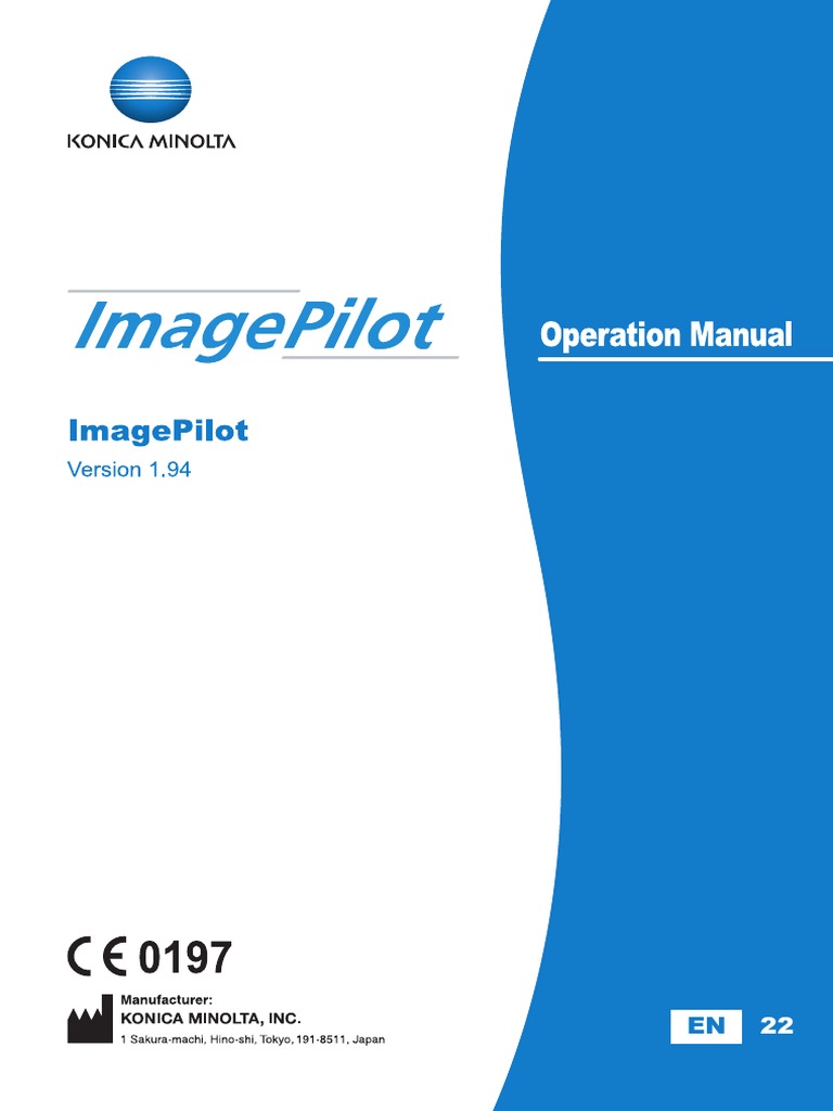 Imagepilot V.194 Operation Manual Eifu En 22-0-0 | PDF | Medical.