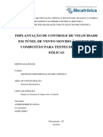 Implementação de Controle de Velocidade em Túnel de Vento