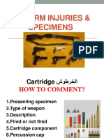 Practical Firearm Injuries and Specimens