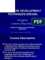 Software Development Techniques (Eie326)