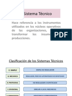 Sistemas técnicos clasificación organizaciones