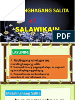 Matalinghagang Salita at Salawikain
