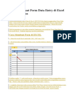 Cara Membuat Form Data Entry Di Excel Tanpa Macros