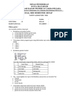 Soal Pak Ketut Tema 8 Sub 2