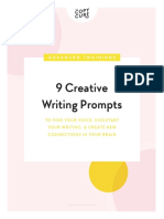 9 Creative Writing Prompts: Advanced Trainings