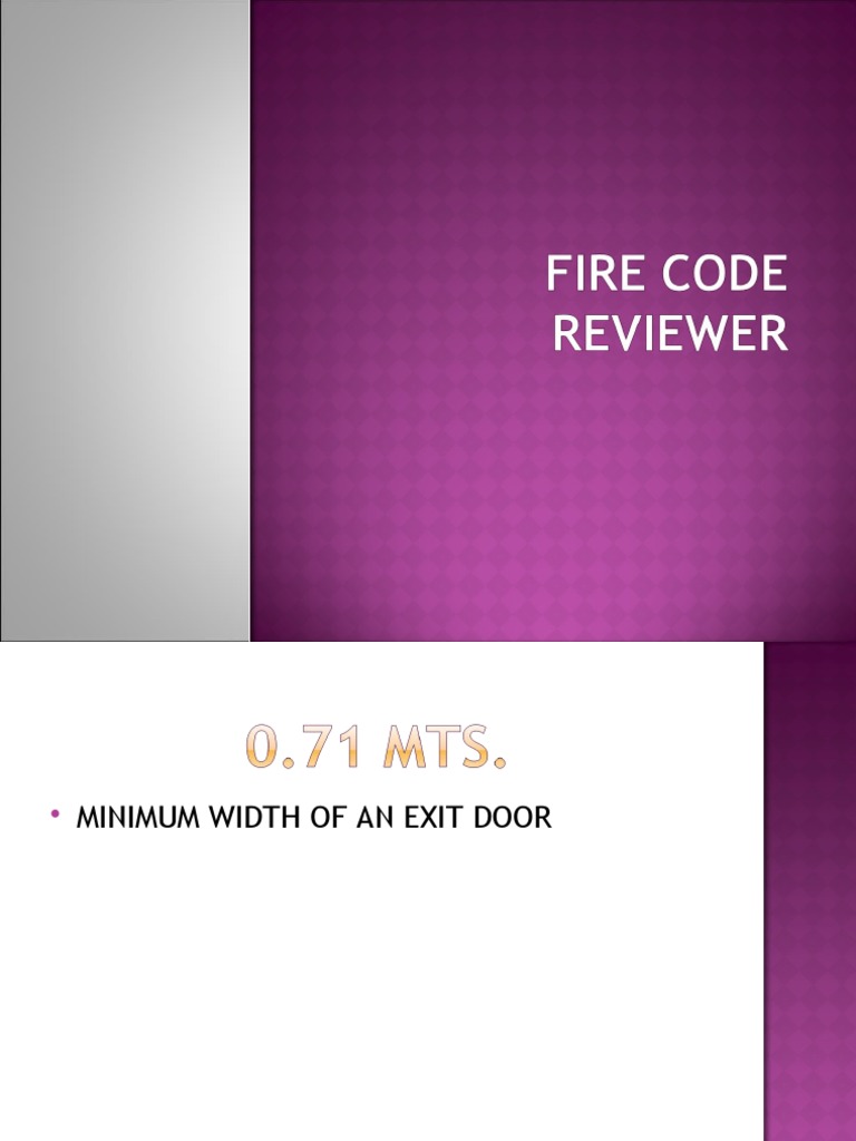 Fire Code | PDF | Stairs | Fires