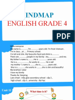 Mindmap: English Grade 4