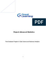 Project: Advanced Statistics: Post Graduate Program in Data Science and Business Analytics