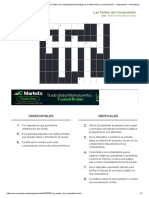 Imprimir Crucigrama - Las Partes Del Computador (Tecnologías de La Información y Comunicación - Computación - Informática)