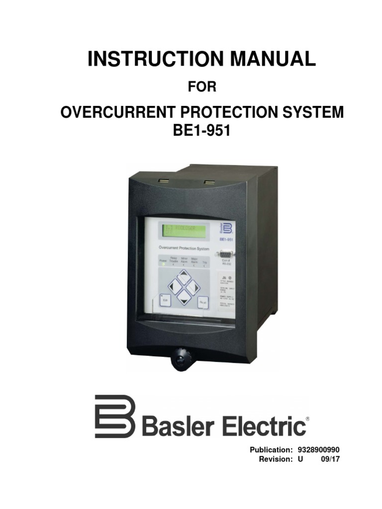 Manual Basler BE1-951 | PDF