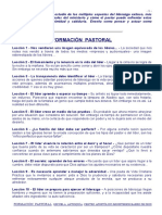 FORMACIÓN PASTORAL. Primera Parte