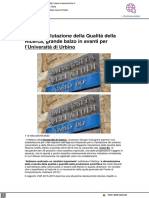 Valutazione della qualità della ricerca, grande balzo in avanti dell'Università di Urbino - Viveremarche.it, 5 maggio 2022