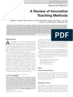 A Review of Innovative Teaching Methods: Special Report