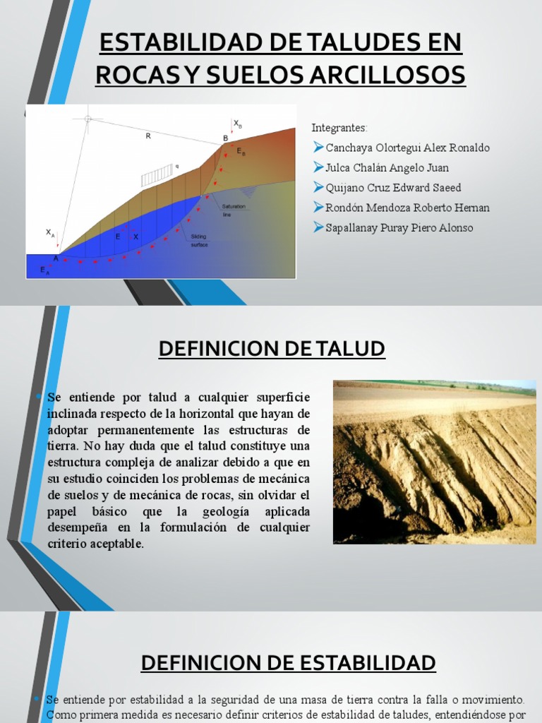 Ejemplos De Estabilidad De Taludes