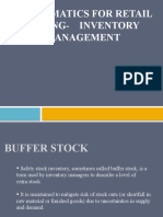 Mathematics For Retail Buying-Inventory Management