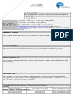 Pre-Proposal Template With Equipment