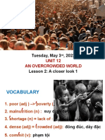 Unit 12 An Overcrowded World Lesson 2 A Closer Look 1