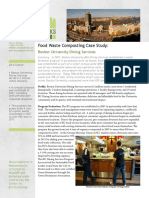 Food Waste Composting Case Study:: Boston University Dining Services