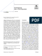 Adsorption of Rare Earth Elements Onto The Phosphogypsum A Waste Byproduct