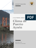 Resultados Investigación Cambio Climático en Puerto Aysén