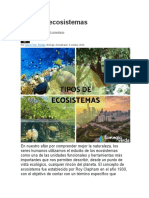 Tipos de Ecosistemas