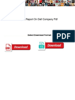 Project Report On Dell Company PDF