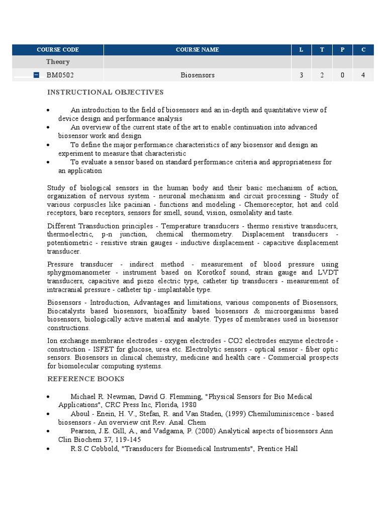 Theory Course Code Course Name L T P C Download Free Pdf