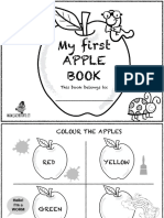 My First Apple Book Coloring Pages