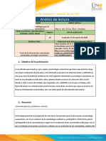 Ficha de Resumen y Análisis de Lectura, 2