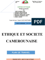 ETHIQUE DANS LES STES CAMEROUNAISE