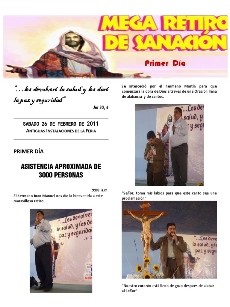 Retiro de Sanacion Hermana Blanca Ruiz 201101 PDF Oración