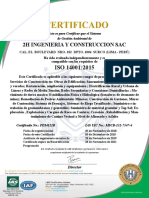 Certificado Sga 14001
