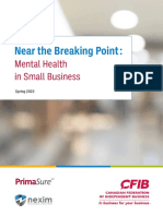 Near the Breaking Point - Mental Health in Small Business
