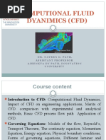 Computional Fluid Dyanimics (CFD) : Dr. Naveen G. Patil Assistant Professor Ajeenkya Dy Patil Innovation University