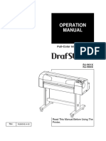 Mutoh RJ 900X Dye Sub Operations Manual