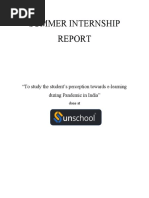 SIP Report On Unschool