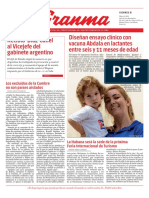 Recibió Díaz-Canel Al Vicejefe Del Gabinete Argentino Diseñan Ensayo Clínico Con Vacuna Abdala en Lactantes Entre Seis y 11 Meses de Edad