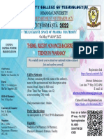 TechnOsmania (TechnoPharma) Flyer 2k22 @UCT OU.