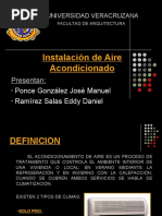 Instalacion de Airea Condicionado
