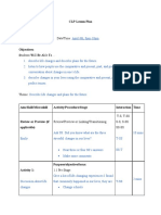 Teacher/s: Level: Date/Time:: CLP Lesson Plan