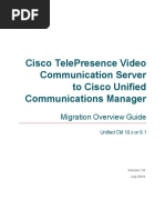 Cisco TelePresence Video Communication Server To Cisco Unified Communications Manager